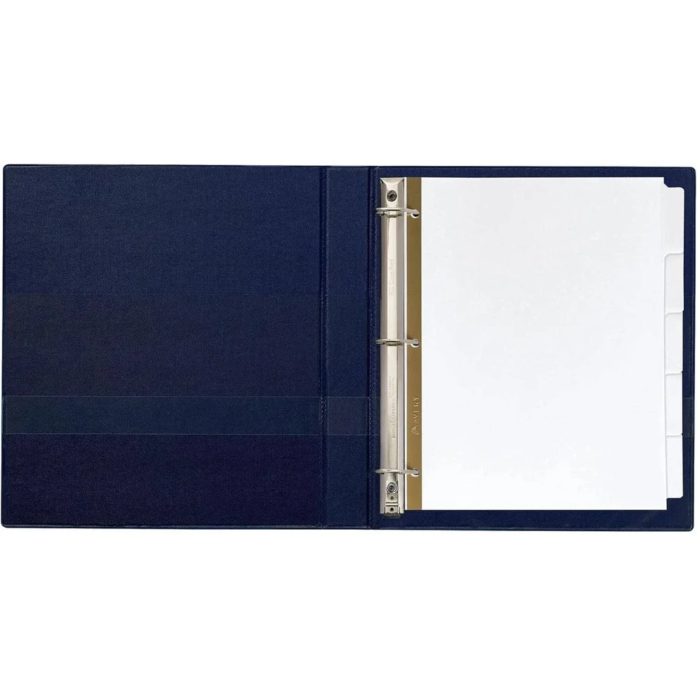 Avery 23075 Big Tab Write & Erase Dividers 5-Tab White 10 Sets Bulk Pack